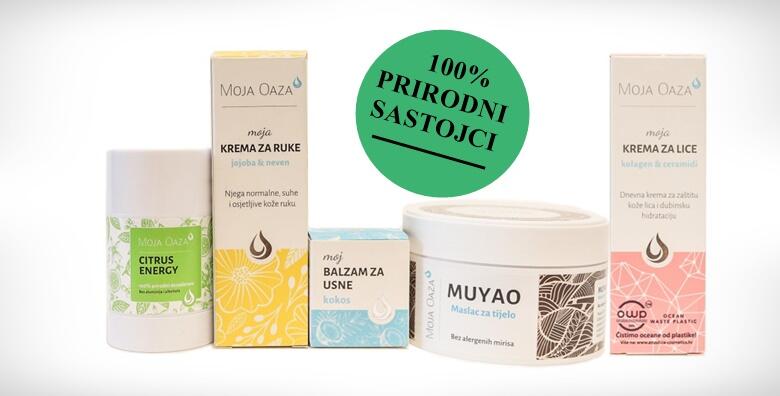 Oduševite se nagrađivanom hrvatskom kozmetikom Moja Oaza uz set od glave do pete:bestseler krema za lice, Muyao shea maslac za tijelo, dezodorans, balzam i krema za ruke
