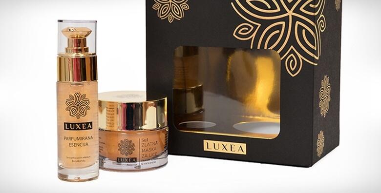 POPUST: 35% - Mirisna esencija i 5 u 1 zlatna maska hrvatskog brend Luxea u predivnom poklon paketu koji će oduševiti svakoga - inovativni proizvodi za mirisnu njegu svakoga dana (Anzotica Cosmetics)