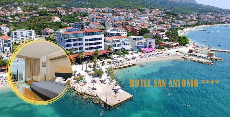 Ponuda dana: PODSTRANA, SPLIT - 1 ili više noćenja s doručkom za 2 osobe u Deluxe sobi s hidromasažnom kadom i direktnim pogledom na more u Hotelu San Antonio 4* (Hotel San Antonio 4*)