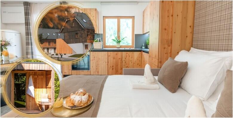Ponuda dana: Romantični odmor za dvoje u srcu nacionalnog parka Triglav - 2 noćenja i masaža te korištenje saune za dvoje u Studio apartmanu u sklopu Residence Soča (Residence Soča)