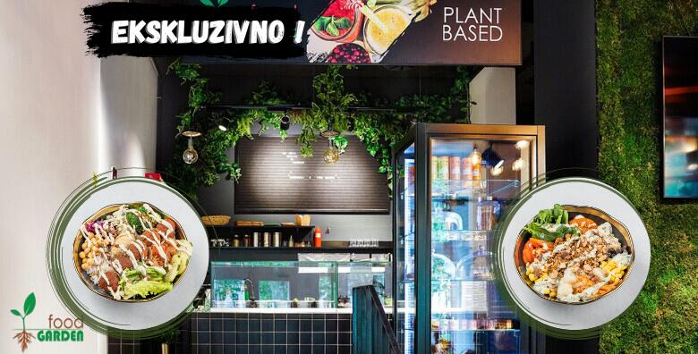 Hladna salatna jela za dvije osobe - zdjela Far East + zdjela Pick Me Up u restoranu Food Garden u srcu Zagreba