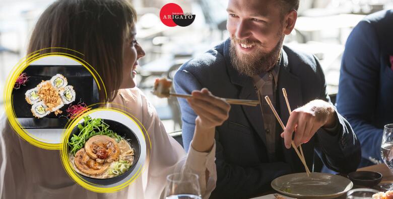Ponuda dana: VEGE MENI ZA DVOJE - tofu ramen , ukusan sushi, edamame i kaiso umami salata od algi u japanskom restoranu Arigato za pravi odmor od kuhanja! (Restoran Arigato)