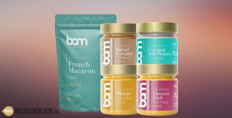 Slastičarski paket za IZRADU MACARONSA – uz mješavinu i 4 odlična preljeva pojednostavite pripremu slastice koja je strah i trepet svakog slastičara!