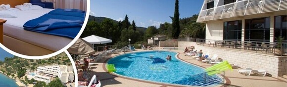 VELA LUKA, KORČULA - 5, 6 ili 7 noćenja ALL INCLUSIVE za dvoje + gratis paket za 1 dijete do 6,99 godina uz korištenje vanjskog bazena u Adria All Inclusive Hotelu 3*