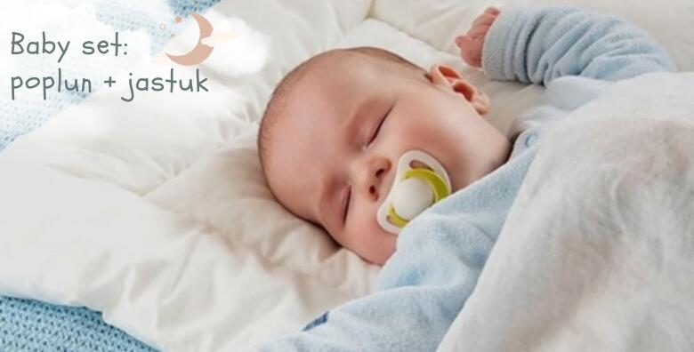 BABY SET – priuštite svojim mališanima nježan zagrljaj od mekanog pamuka za najljepše i najmirnije snove uz poplun i prošiveni jastuk