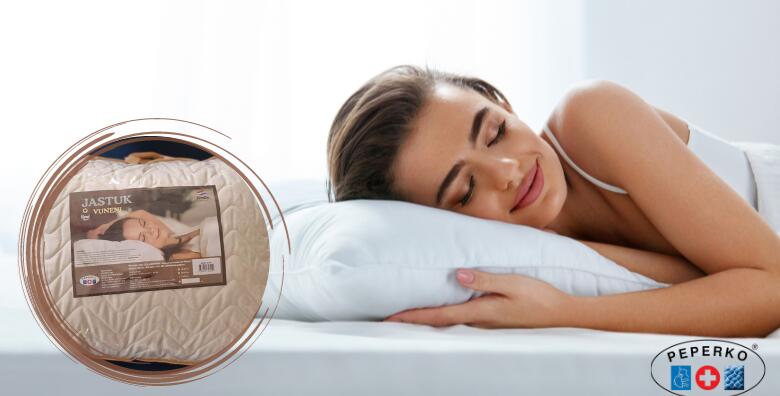 Napokon miran san uz PRIRODNI BIO VUNENI jastuk U POLA CIJENE! Jastuk od 100% pamučne tkanine i ispune od vunenih pahulja!