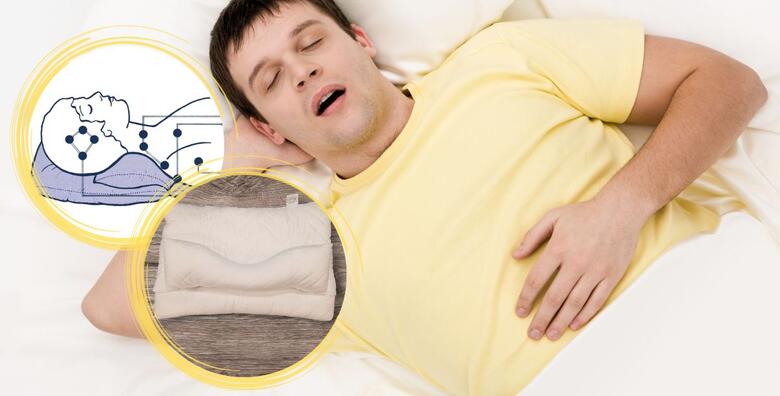 JASTUK PROTIV HRKANJA - poboljšajte kvalitetu života sebi i ukućanima te spriječite moguće komplikacije uz anatomski jastuk s valjkom za pravilan položaj glave kod spavanja