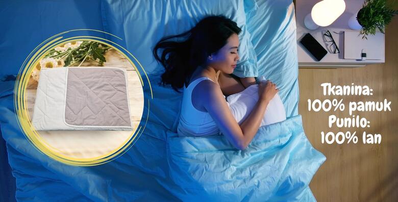 PRIRODNI POKRIVAČ OD LANA za ugodne ljetne noći! Pokrivač u dimenziji po izboru – punilo od 100% lana i tkanina od čistog pamuka te BESPLATNA dostava