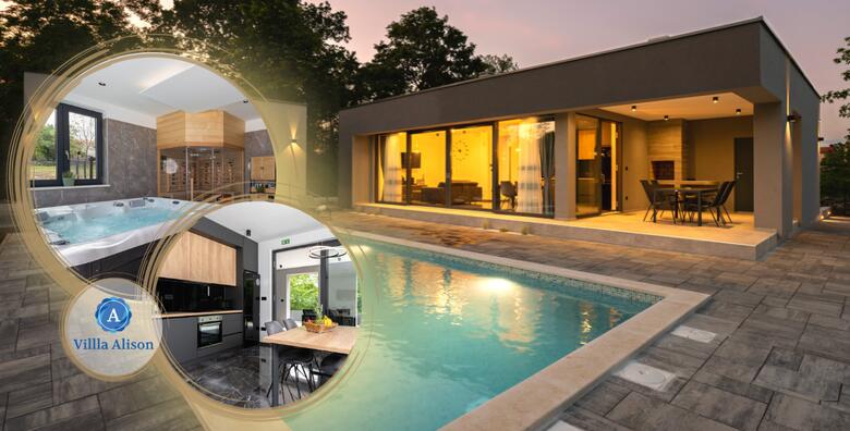 ISTRA – luksuzni odmor nedaleko Labina daleko od gradske gužve u Villi s grijanim bazenom, jacuzzijem i saunom uz 3 noćenja za 4 osobe i 2 djece