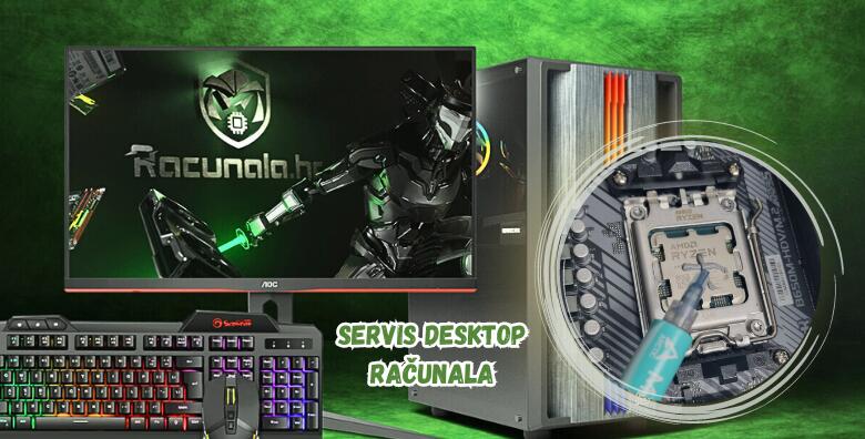 SERVIS DESKTOP RAČUNALA – potpuno čišćenje prašine s desktop računala i zamjena termalne paste na procesoru u izvedbi Računala.hr