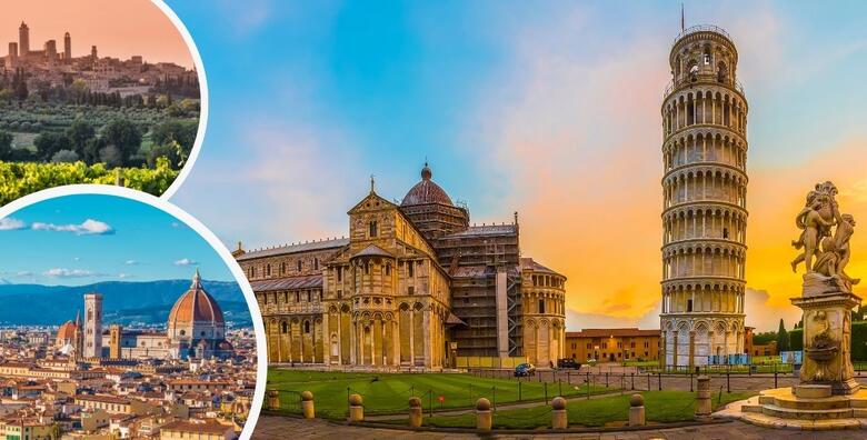 Ponuda dana: TOSKANA - zaljubite se u predivne talijanske pokrajine uz posjete Pisi, San Gimignanu, Sieni te Firenci uz 2 noćenja u višekrevetnim bungalovima (CarpeDiem Putovanja)