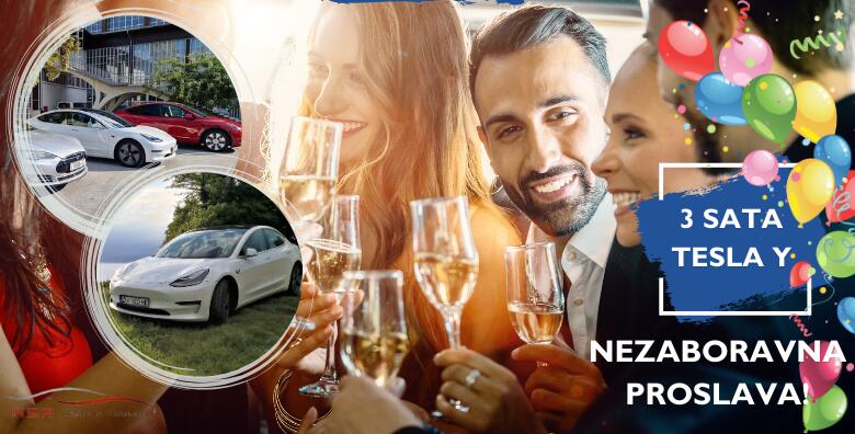 Celebration Tesla Ride event – poklonite sebi ili dragoj osobi ekskluzivni paket za proslavu rođendana i sličnih prigoda uz vozača i Teslu model Y u trajanju 3h