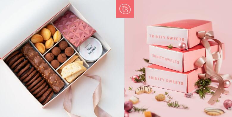 BOŽIĆNI KOLAČI u poklon kutiji by Trinity Sweets! Financijeri od limuna, cantuccini od naranče, trufflesi od marakuje, čoko keksi, ruby čokolada, gateaux de voyage lješnjak