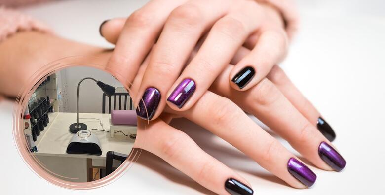 Geliranje noktiju trajnim lakom u duljini po izboru i uz manikuru u Salonu Kleopatra