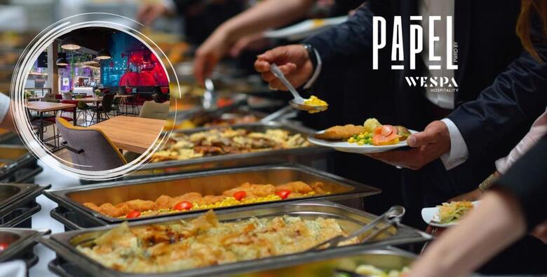 Ponuda dana: ŠVEDSKI STOL u zagrebačkom restoranu Papel uz UKLJUČEN SOK/LIMUNADU - glavna jela s prilozima, toplo - hladni buffet s izborom salata i predjela, topla predjela i deserti (Restoran Papel)