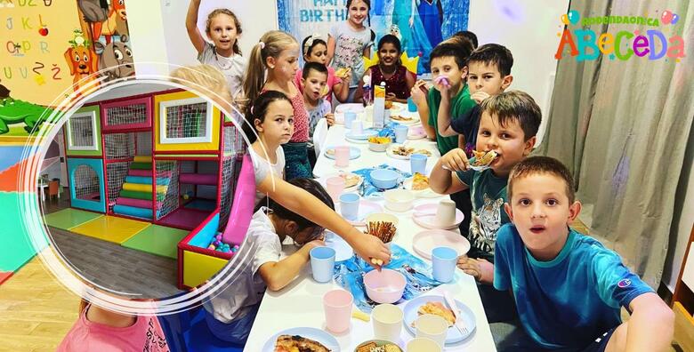 DJEČJI ROĐENDAN – proslavite poseban dan vašeg mališana u igraonici ABeCeDa uz 2 animatora, grickalice, sokove, Ledo tortu, fotografije za do 20 djece u trajanju 2 sata