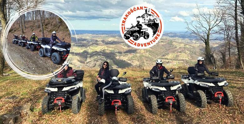 QUAD adrenalinska tura po Trakošćanu u trajanju 2 ili 3 sata za 2 osobe uz uključenu opremu i zakusku po nezaboravnim krajolicima u organizaciji Trakošćan Adventure