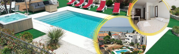 Kristal Paris Pool Apartments 4*, kraj ljeta u Novalji - 5 ili 7 noćenja za 2 ili 4 osobe uz korištenje vanjskog bazena + blizina svjetski poznate plaže Zrće