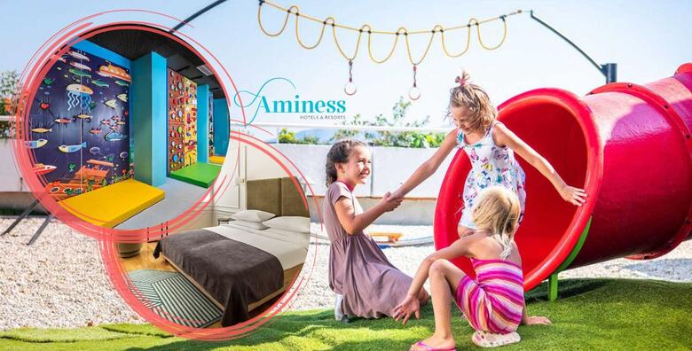 Ponuda dana: Aminess Family Hotel Lišanj 4* - odmor za cijelu obitelj uz 2 noćenja ALL INCLUSIVE LIGHT za 2 osobe i 1 dijete do 11,99 god. uz korištenje unutarnjeg i vanjskih bazena i sauna (Aminess Lišanj Family Hotel 4*)