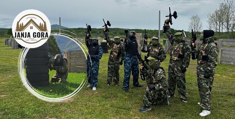Paintball avantura u Lici! Okupite društvo i osvježite svoje timske vještine uz Janja Gora Experience i 3h na poligonu s uključenom opremom za 8 osoba