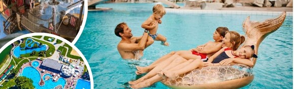 Mediteran mobilne kućice u TERMAMA ČATEŽ - zabava za cijelu obitelj od 2, 3, 4 ili 5 noćenja za do 6 osoba uz kupanje u najvećem vodenom parku u srednjoj Europi
