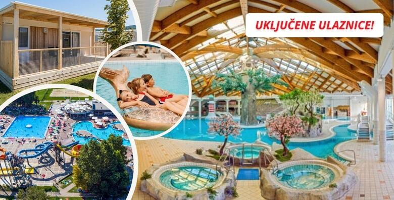 Obiteljski odmor u TERMAMA ČATEŽ - 1, 2, 3, 4 ili 5 noćenja za do 6 osoba u Mediteran mobilnim kućicama uz kupanje u najvećem vodenom parku u srednjoj Europi