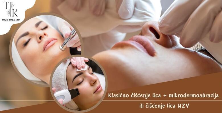 Odgodite prve znakove starenja uz klasično čišćenje lica i mikrodermoabraziju ili čišćenje lica UZV u Tuus Kosmetik