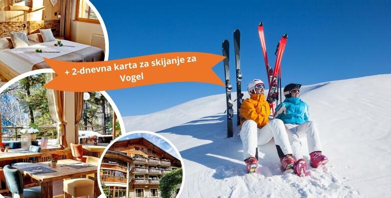 Ponuda dana: SKI PAKET VOGEL - skijanje na prirodnom snijegu iznad veličanstvenog Bohinjskog jezera uz 3 noćenja s polupansionom za 2 osobe u Hotelu Ribno Alpine 4* + dvodnevna karta! (Ribno Alpine Hotel 4*)