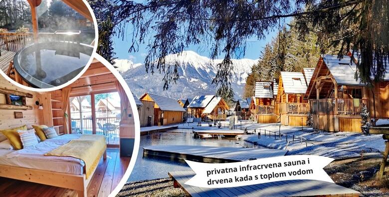 Ponuda dana: RIBNO LUXURY GLAMPING - 2 noćenja s doručkom i 1x večerom za 2 odraslih + GRATIS paket za 2 djece do 11,99 godina u luksuznoj kućici sa saunom i drvenom kadom (Ribno Luxury Glamping)
