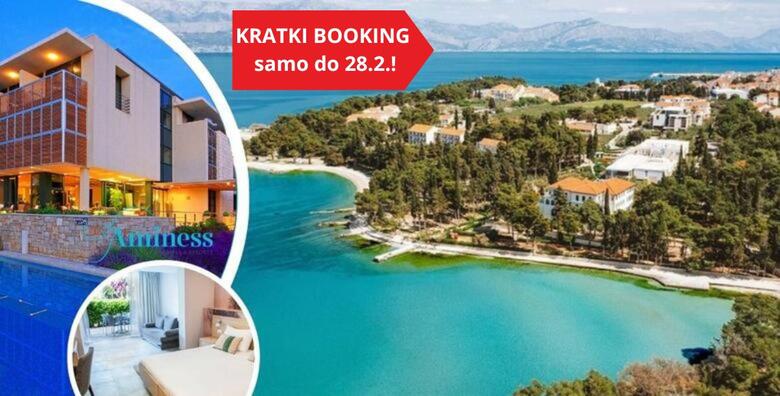 RANI BOOKING Aminess Velaris Resort 4* – obiteljsko ljetovanje u srcu sezone uz 7 noćenja s polupansionom za 2 osobe i 2 djece uz korištenje vanjskog bazena i fitnessa