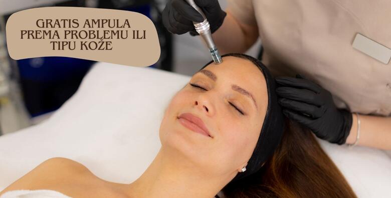 Microneedling uz njegu lica pilingom, maskom i masažom te ampula gratis prema problemu ili tipu kože u Glam Lab-u