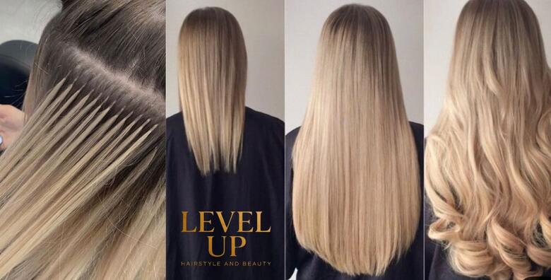 UGRADNJA EKSTENZIJA – zablistajte i uživajte u potpunoj transformaciji kose uz profesionalnu uslugu stručnjaka u NOVOOTVORENOM frizerskom salonu LEVEL UP