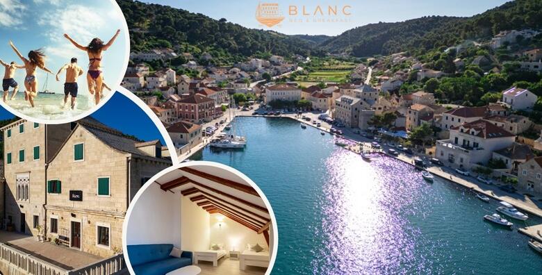 Ponuda dana: LJETOVANJE NA BRAČU - uživajte s obitelji ili prijateljima uz 3, 4, 5 ili 7 noćenja s doručkom za do 5 osoba u sobama Bed & Breakfast Blanc 3* u blizini plaža (Bed & Breakfast Blanc 3*)