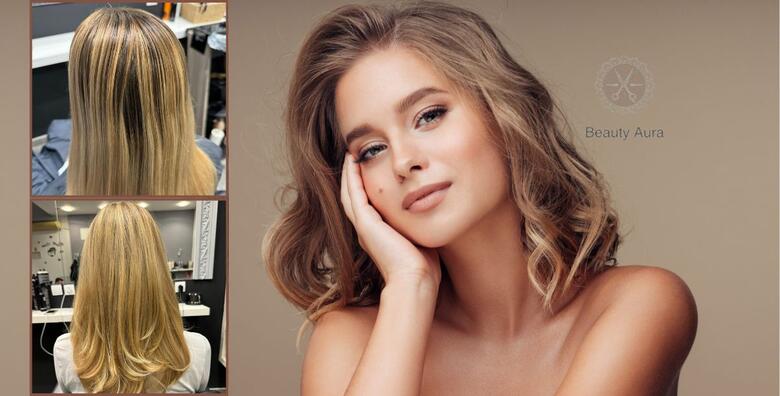 Odvažite se na novi izgled uz pramenove ili novu boju kose te njegu Schwarzkopf keratinskom maskom, pranjem, šišanjem i fen frizurom u salonu Beauty Aura