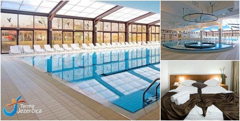 Terme Jezerčica – wellness odmor uz 1 noćenje s polupansionom za dvoje + gratis ponuda za 1 dijete do 7 godina te neograničeno korištenje bazena i fitnessa za 499 kn!